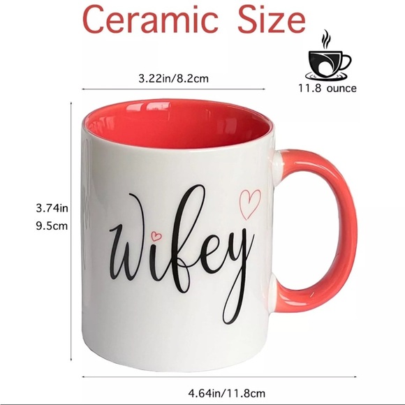 Hubby and wifey coffee mug - Picture 3 of 3